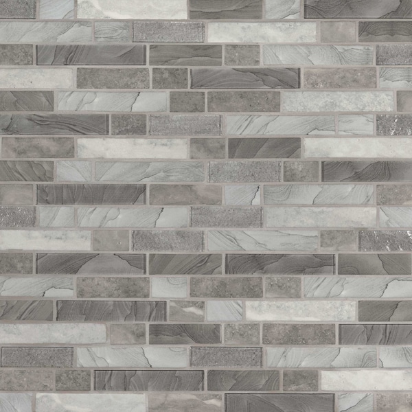 Msi Tarvos Interlocking 11.81 In. X 11.81 In. X 6 Mm Glass Mesh-Mounted Mosaic Tile, 15PK ZOR-MD-0152 - main